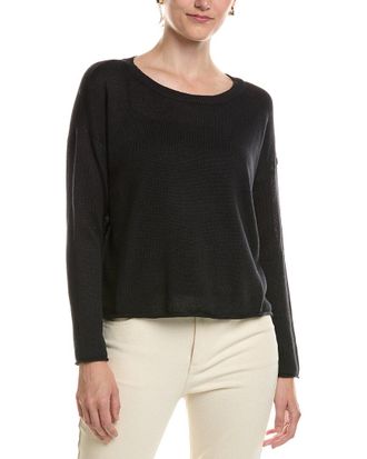Eileen Fisher Eileen Fisher Crew Neck Linen-Blend Sweater