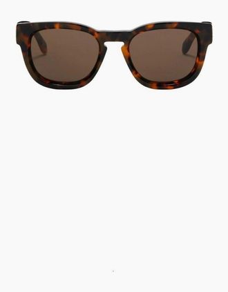 Palm Angels Mens Mens Riverside Rectangle Sunglasses - Brown - Size: ONE size