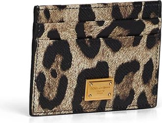 Dolce & Gabbana Womens Card Holder Dauphine Calf Leather Multicolour Wallets & Purses