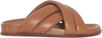 Anine Bing Lizzie Slides - Dames - Sandalen - Bruin - 36 EU - Leer - Schoenen