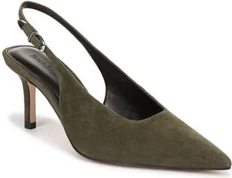 Favorite Daughter Sierra Pointed Toe Slingback Pump in Olive Suede at Nordstrom, Size 5.5