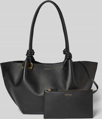 Coccinelle Shopper mit Label-Detail Modell FINN in Black, Gr&ouml;&szlig;e 1