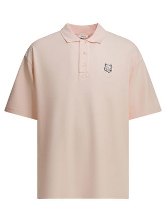 Maison Kitsun&eacute; Fox Head poloshirt met knopen