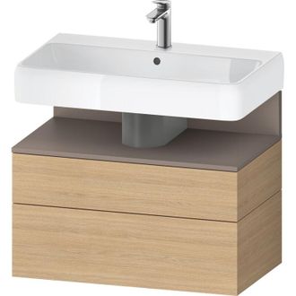 Duravit Duravit - Qatego Mueble Bajo Lavabo, 1 Extra&iacute;ble Y 1 Caj&oacute;n