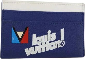 Louis Vuitton Pre-owned Wallets, female, Blue, Size: ONE SIZE Pre-owned Leather Wallet