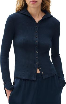 Rag & Bone Rib Button-Up Cardigan in Sal at Nordstrom, Size Xx-Small