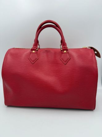 Louis Vuitton LOUIS VUITTON Speedy 35 EPI Red Womens Handbag (Pre-Owned)