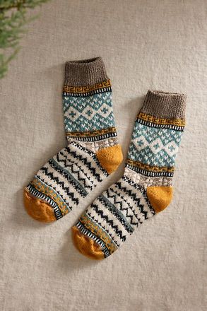 Terrain Fair Isle Cabin Socks