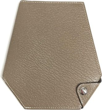 Herm&egrave;s Etoupe Gray Gray Chevre Leather (Pre-Owned)