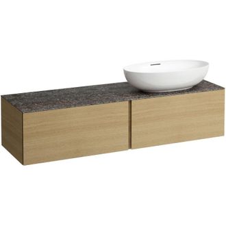 Laufen Il Bagno Alessi Cajonera, Encimera De Piedra Marrone - Laufen