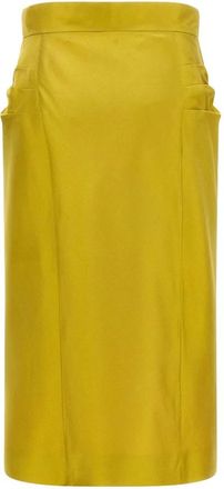 Valentino Midi Skirts, female, Yellow, Size: XS Midi Skirt
