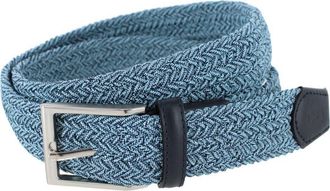 Trafalgar Store Big and Tall Madden Marble Weave 35mm Golf Stetch Belt in Blue at Nordstrom, Size 52 Big