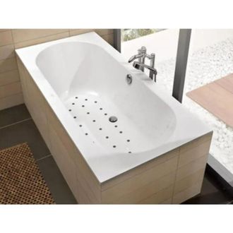 Villeroy & Boch Sistema De Hidromasaje, Oberon, Bath, Ubq180obe2v, Rectangular, Quaryl, 1800 X 800 Mm, Blanco, Airpool Comfort (ac)