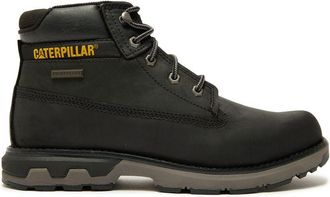 CAT Mens Founder Waterproof Boots - Black Nubuck - Size UK 11