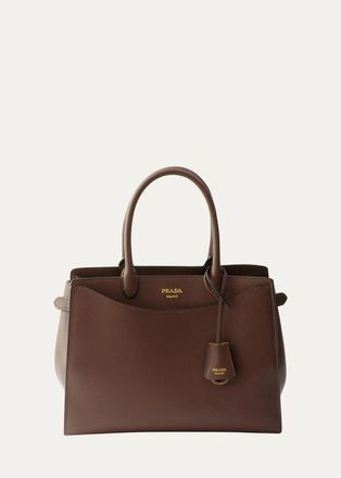 Prada Prelude Leather Top Handle Bag