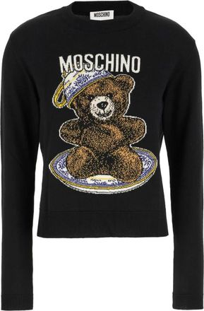 Moschino Stijlvolle Gebreide Collectie - Dames - Ronde hals truien - Veelkleurig - M - Truien & Vesten