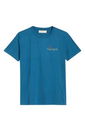 Imperfects Surfin Monkey Graphic Crewneck T-Shirt in Sailor Blue at Nordstrom, Size Xx-Large