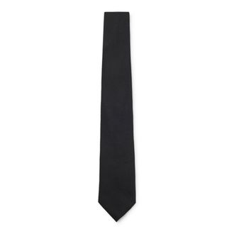 BOSS Silk tie with solid weave