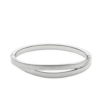 Skagen Womens Kariana Silver-Tone Bangle Bracelet
