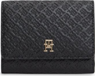 Tommy Hilfiger Womens TH Icon Mono Wallet in Black - One Size