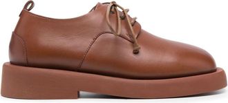Mars&egrave;ll Gommello leather derby shoes - women - Leather - 37 - Brown