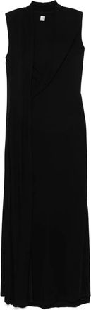 Toteme Abito con foulard - Nero