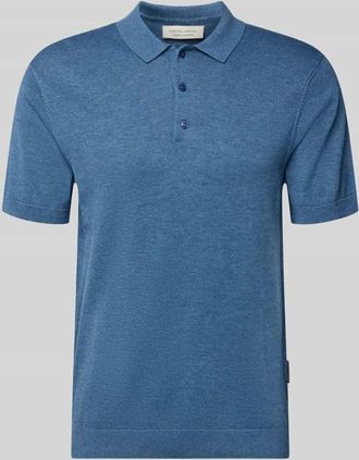 Casual Friday Casual Friday Regular Fit Poloshirt mit Knopfleiste Modell BELLS in Rauchblau Melange, Gr&ouml;&szlig;e XXXL