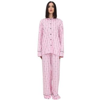 Chiara Ferragni Pyjama - Dames - Nachtkleding & Lounge - Roze - Maat: XS Katoen
