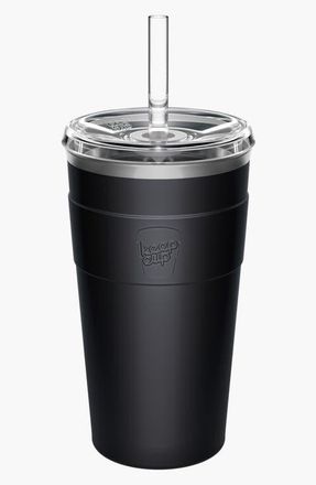 KeepCup Cold Cup Thermal with Coffee Straw in Black at Nordstrom, Size Large