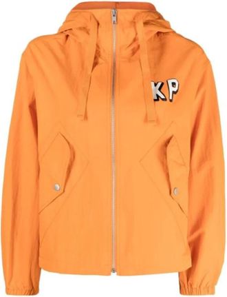 Kenzo Lichtgewicht Jas - Dames - Zomerjassen - Oranje - L - Nylon - Jassen