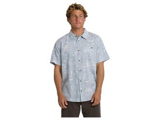 Billabong Sundays Short Sleeve Mens T Shirt Mid Blue : 2XL, Cotton/Lyocell