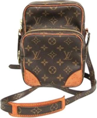 Louis Vuitton Pre-owned Cross Body Bags, female, Brown, Size: ONE SIZE Pre-owned Amazone Shoulder Bag