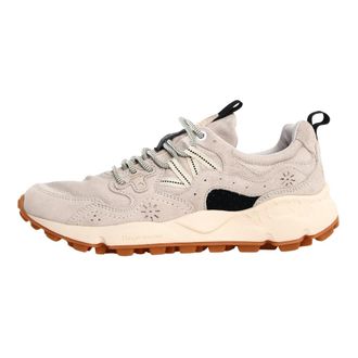 Flower Mountain Sneakers, male, Beige, Size: 13 US Yamano 3 Uni Suede/Cotton Sneakers