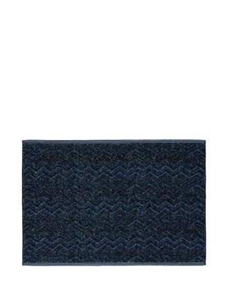 Missoni Home Asciugamano con motivo chevron (60cm x 90cm) - Blu
