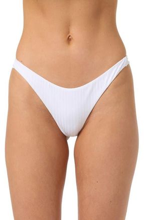 O'Neill Shorebreak Hermosa Rib Bikini Bottoms in White at Nordstrom, Size Xx-Large