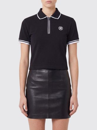 Amiri Polo slim fit in misto cotone con zip e monogramma