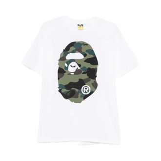 A Bathing Ape A Bathing Ape, Uomo, Top, Bianco, XL, new