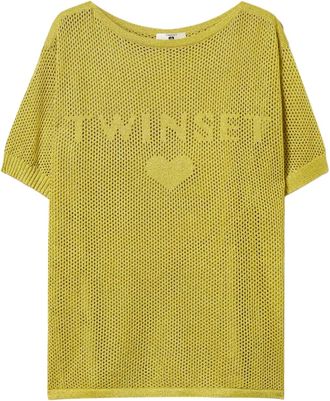 Twin-Set Gebreid T-shirt - Geel