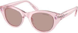 Swarovski SK6025 30017N Womens Sunglasses Pink Size 47