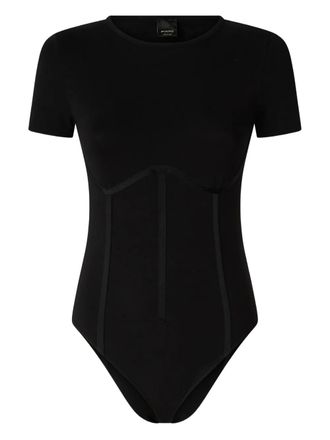 Pinko short-sleeve body - women - Cotton/Elastane - S - Black