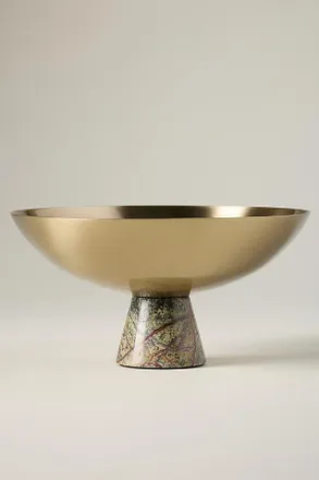 Anthropologie Cassia Marble & Steel Vessel