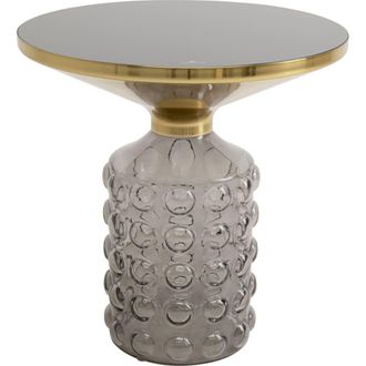 Kare Design Mesa auxiliar de vidrio ahumado &oslash;50 cm