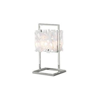 Netlighting Tokio Table Lamp 1 Light G9 Gloss WhitePolished Chrome in White