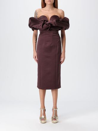 Elisabetta Franchi Dress ELISABETTA FRANCHI Woman color Wine