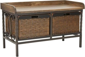 Safavieh Sillon adirondack en madera de acacia gris