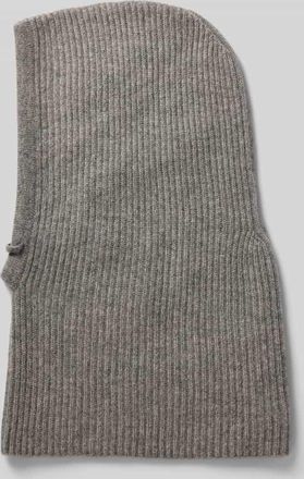 Seeberger Balaclava aus reinem Kaschmir in Strick-Optik in Mittelgrau, Größe 1