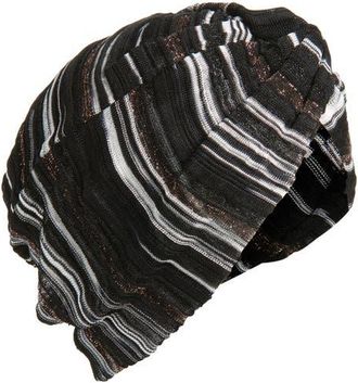 Missoni Knotted Stripe Head Wrap in 0002 Black Multi at Nordstrom