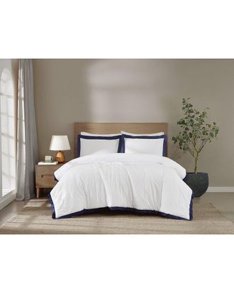 Brooklyn Loom Cotton Hotel Border Comforter Set