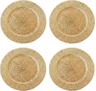 American Atelier Elara Plated Set Of 4 Charger Plates