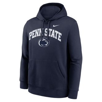 Nike Penn State Arch Nike Mens College Pullover Hoodie in Blue | NKDK41SPSN-Y48